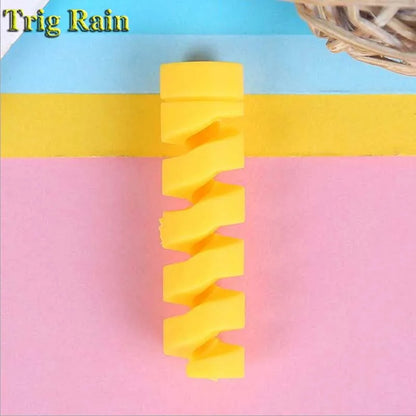 Spiral Cable Protector Data Line Silicone Bobbin Winder Protective for Iphone Samsung Android USB Charging Earphone Case Cover